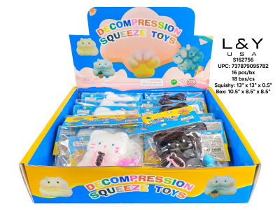 Cat Squishies - 12/pk 24bx/cs cs.288