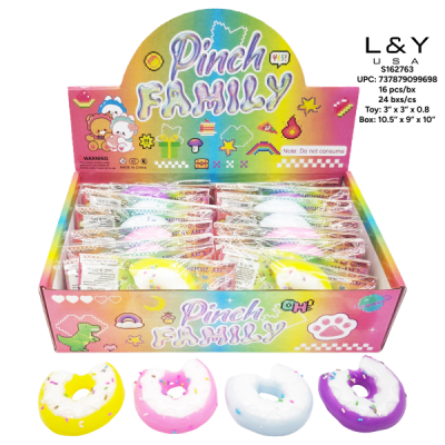 Bitten Donut Squishy - 16/pk 24bx/cs cs.384