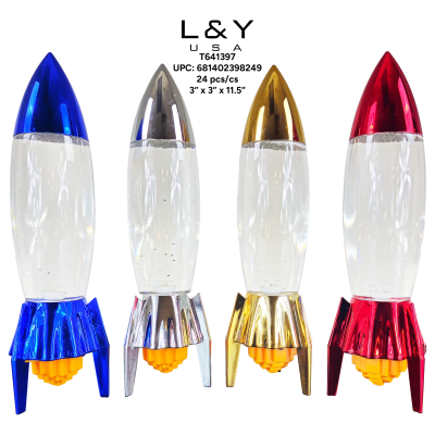 Mix Color Rocketship Tornado Lamp - 12/pk 2bx/cs cs.24