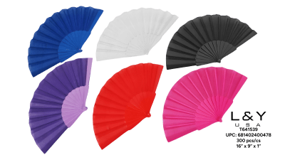 Solid Colored Fan 9" - 12/pk 25bx/cs cs.300