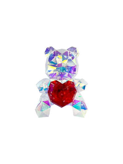 LED Bear W/ Red Heart 30cm - 1/pk 6bx/cs cs.6