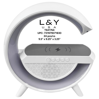 Large G LED Wireless Charging Speaker - 12/pk 2bx/cs cs.24