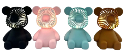 Sitting Bear Hand Held Fan - 12/pk 6bx/cs cs.72