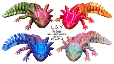 3D Printed Large Axolotl - 12/pk 4bx/cs cs.48