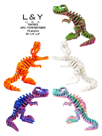 Small 3D Printed Skeleton T-Rex - 12/pk 7bx/cs cs.84