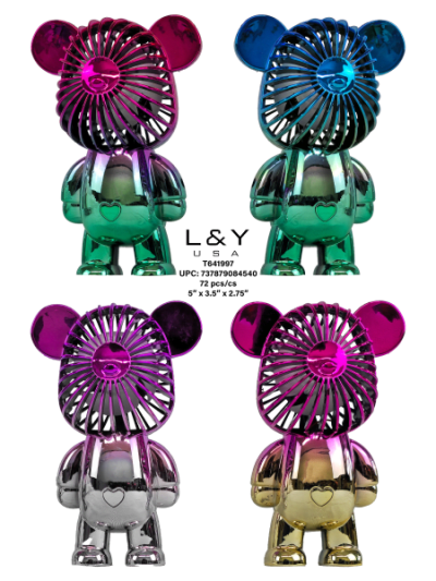 Rainbow Bear Fan - 12/pk 6bx/cs cs.72
