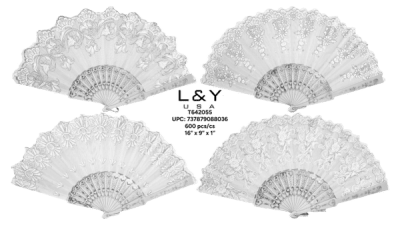 White Hand Fan - 12/pk 50bx/cs cs.50pk