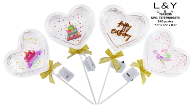 Happy Birthday LED Cake Toppers - 12/pk 20bx/cs cs.240