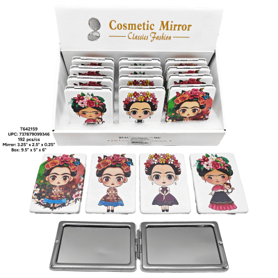 Frida Rectangular Compact Mirror - 12/pk 16bx/cs cs.192