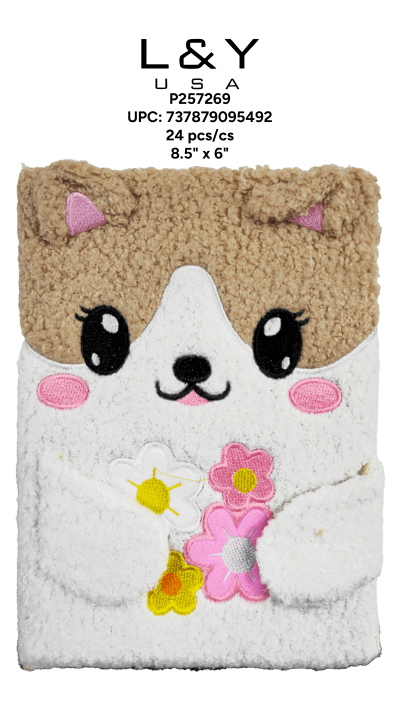 Flower Puppy Notebook - 12/pk 2bx/cs cs.24