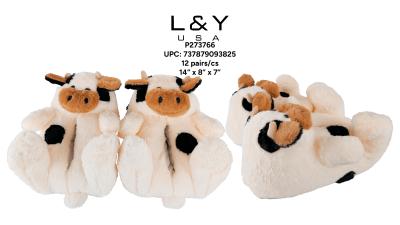 Cow Fuffly Sneaker - 12 pairs/cs - 1/pk 12bx/cs cs.12
