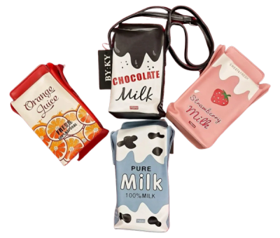 Cute Milk Bag with adjustable handle - 12/pk 5bx/cs cs.60