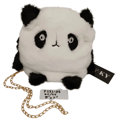 Panda Furry Crossbody Purse - 12/pk 5bx/cs cs.60