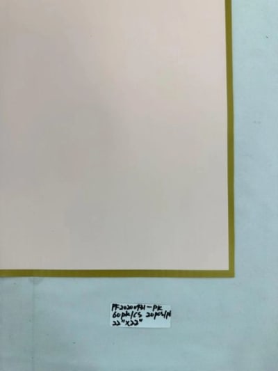 Pink Floral Paper W/ Gold Trim - 20/pk 60bx/cs cs.60