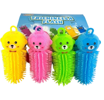 Monkey Puffer Squishy W/ Lights 8" - 12/pk 12bx/cs cs.144