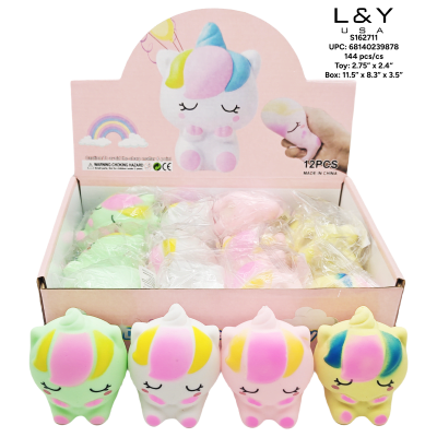 Cute Sitting Unicorn Squishies - 12/pk 12bx/cs cs.144