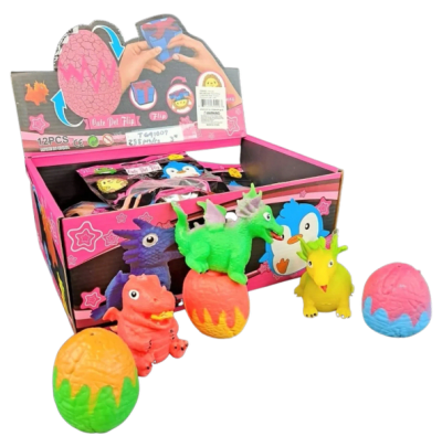 Reversible Dino Egg Silicone Surprise Toy-12pc - 12/pk 24bx/cs cs.288