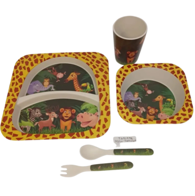 Safari Bamboo Dinnerware 5 Piece Set - 1/pk 20bx/cs cs.20set