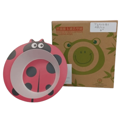 Bamboo Lady Bug Single Plate - 12/pk 4bx/cs cs.48