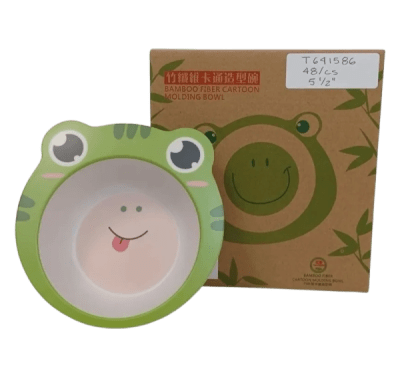 Bamboo Baby Frog Single Plate - 12/pk 4bx/cs cs.48