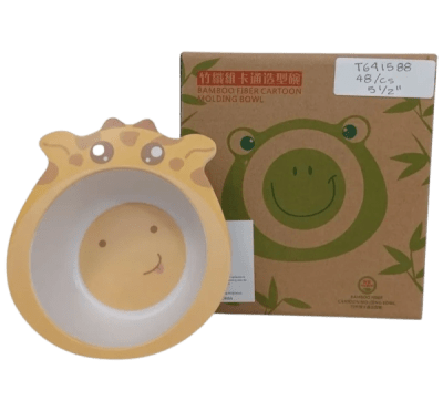 Bamboo Giraffe Single Plate - 12/pk 4bx/cs cs.48