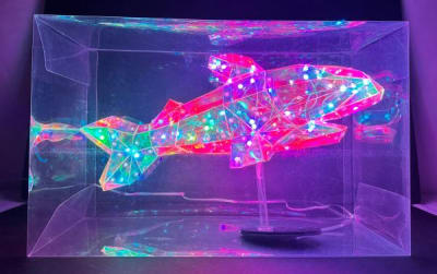 LED Multicolor Shark W/USB - 1/pk 10bx/cs cs.10