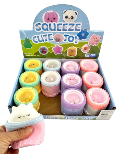 Cat In a Cake Puffer Squishy - 12/pk 12bx/cs cs.144