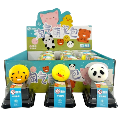 Mixed Animal Dessert Squishy - 12/pk 24bx/cs cs.288
