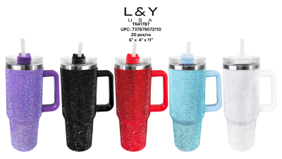 Rhinestone Styled 40oz Travel Mug - 31X23X12- 39LBS - 1/pk 20bx/cs cs.20