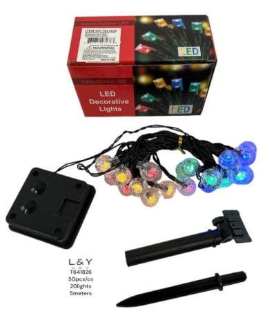 Ball Light LED String - 12/pk 4bx/cs cs.48