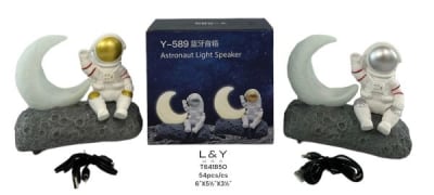Astronaut On the Moon Mini Speaker 6" - 12/pk 4bx/cs cs.48