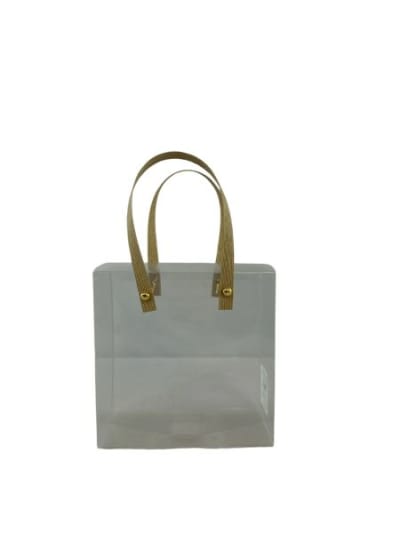 Clear GIft Bag w/ Handle 10" - 12/pk 25bx/cs cs.300