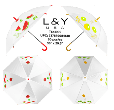 Mix Fruit Plastic Umbrella - 12/pk 5bx/cs cs.60