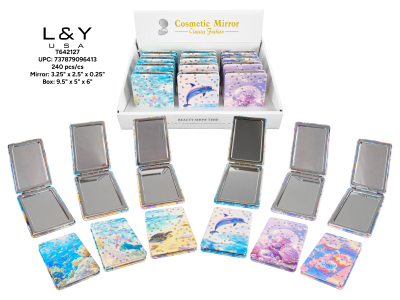 Sea Creatures Rectangular Compact Mirror - 12/pk 20bx/cs cs.240
