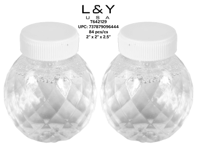 Round Clear Water Bottle - 12/pk 7bx/cs cs.84