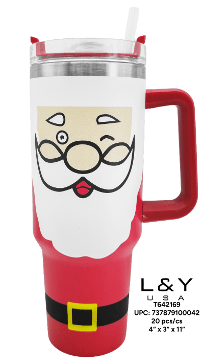 Santa Claus Matte Tumbler 40oz - 1/pk 20bx/cs cs.20