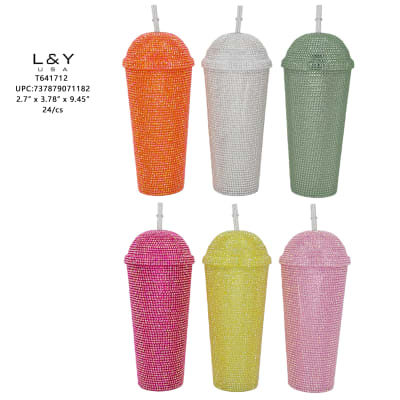 Diamond Studded Tumbler Cup 32oz - 12/pk 3bx/cs cs.36