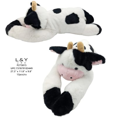 Dairy Cow Weighted Companion Plush - 24inch - 1/pk 12bx/cs cs.12