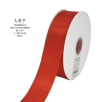 Red Ribbon Glitter 1.5"