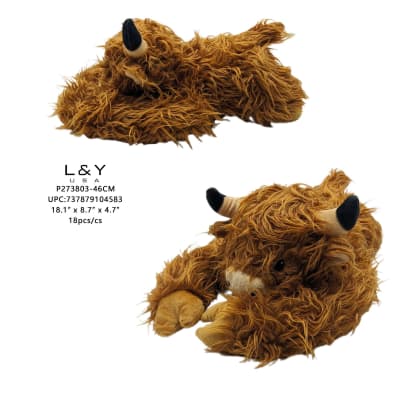 Highland Cow Weighted Paw Companion Plush