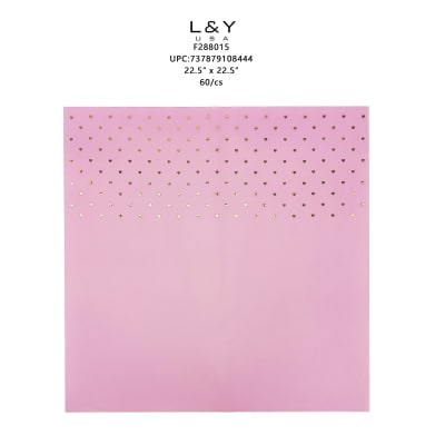 Pink Gold Dotted Wrapping Paper