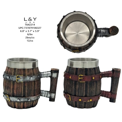 Barrel Shapped with Silver rings