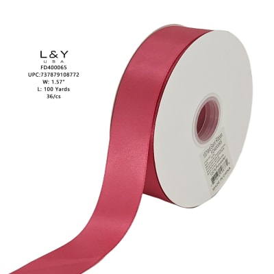 Dark Red Ribbon 1.5"
