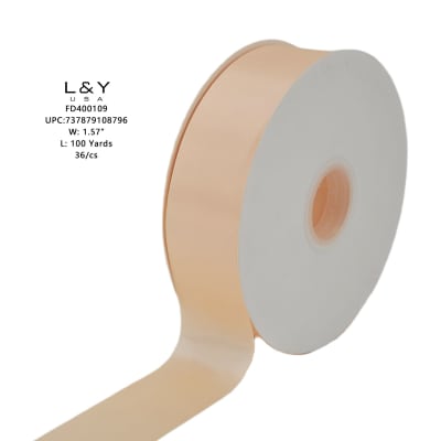 Cream ribbon 1.5"