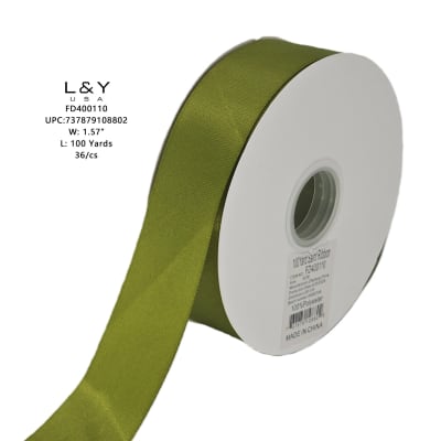 Olive Green Ribbon 1.5"