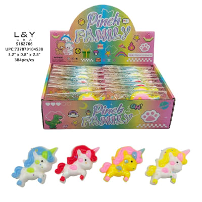 Adorable Unicorn Squishy w/ Puff Balls