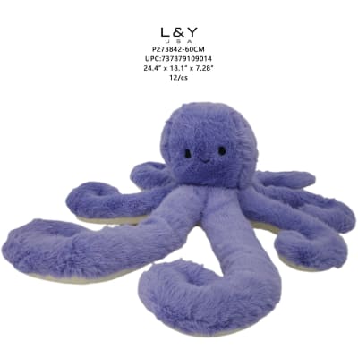 Purple Octopus Companion Plush