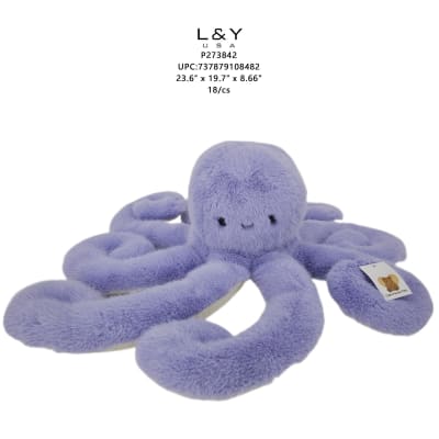 Purple Octopus Companion Plush