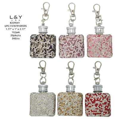 Rhinestone Keychain Square