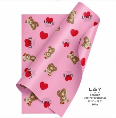 Love Flower Paper Pink